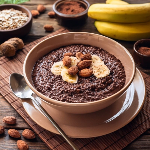 Porridge Cacao Banane Coco