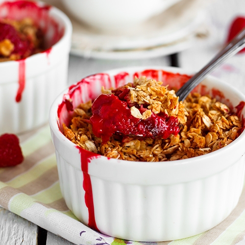 Crumble framboise